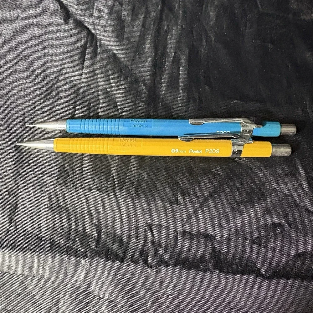 Pentel Vintage Mechanical Pencils Models P 209 P 207 Working Condition Japan